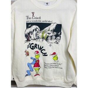 The Grinch Shirt Front Back Graphic M NWOT Christmas Whoville Licensed Product